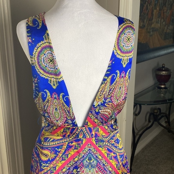 Forever 21 Juniors Blue sleeveless long maxi dress size M - Picture 8 of 14